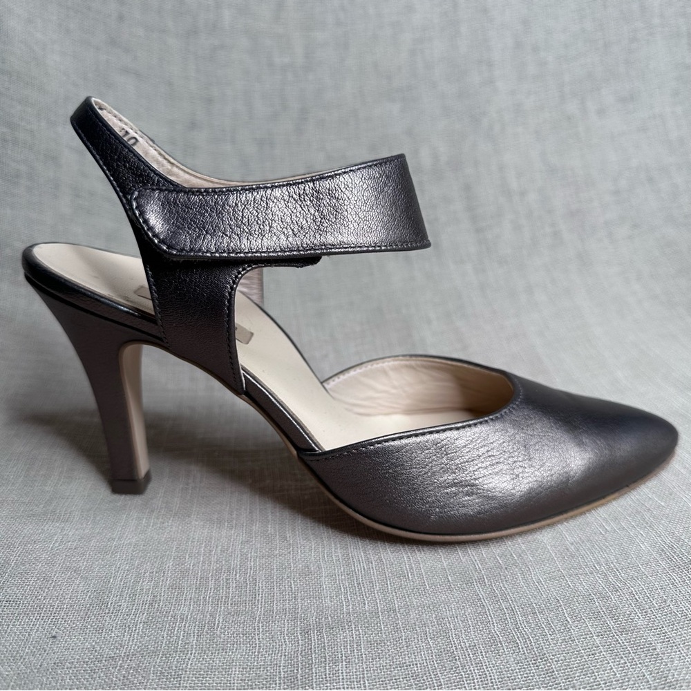 Paul Green Nicolette Pump Heels Metallic Bronze Leather Chic 5 / 7.5 US